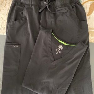 Healing Hands Black Scrubs